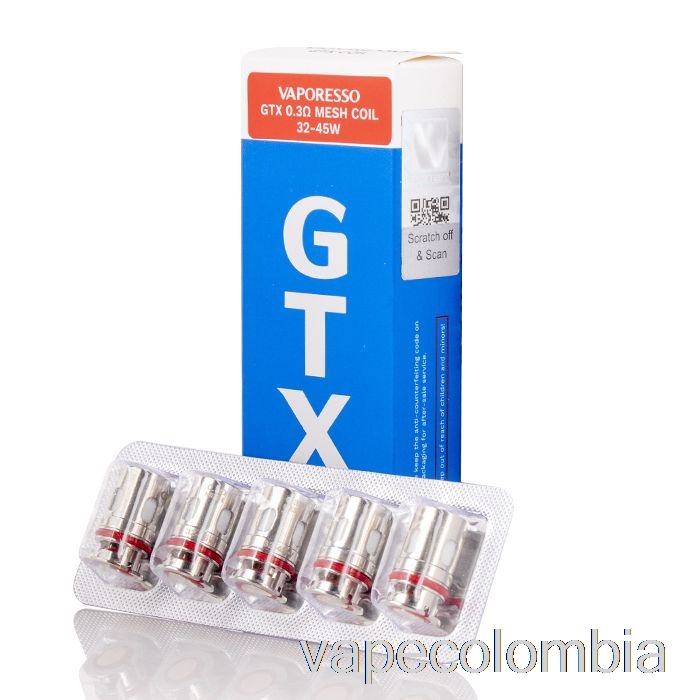 Kit Completo De Vapeo Resistencias De Repuesto Vaporesso Gtx Bobinas De Malla Gtx De 0.3ohm